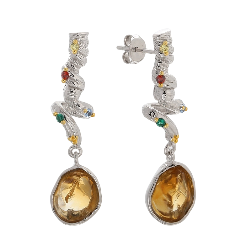 YE03624 Сережки Critine ручної роботи зі срібла 925 проби