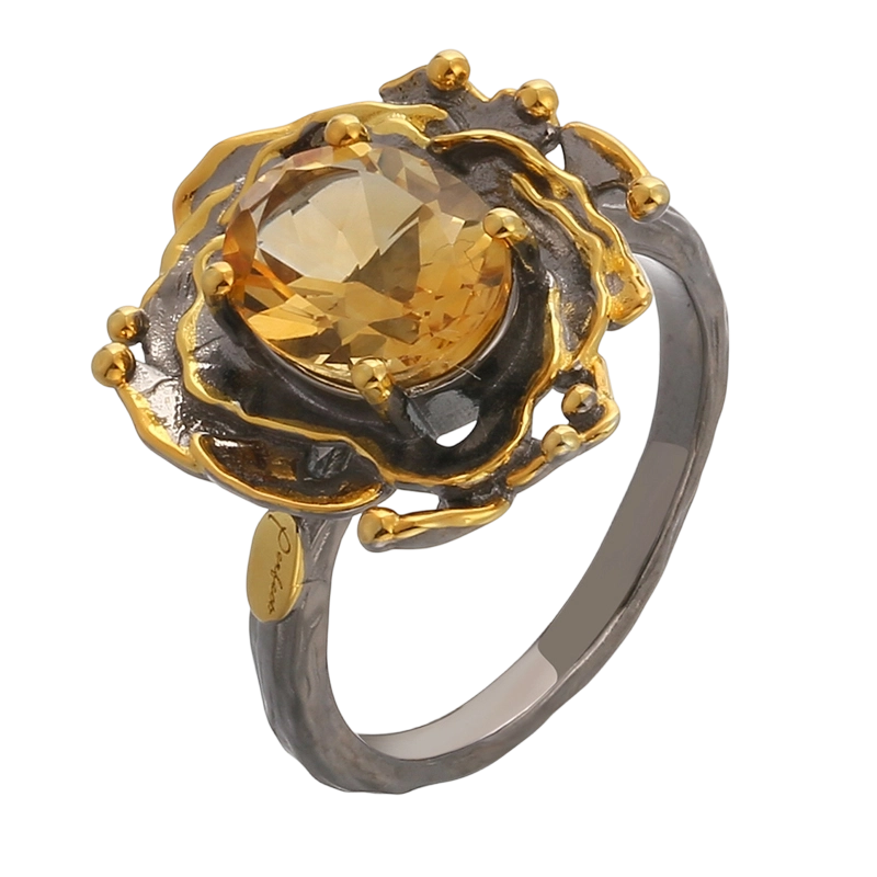 YR03635 Срібне кільце Critine ручної роботи 925 проби