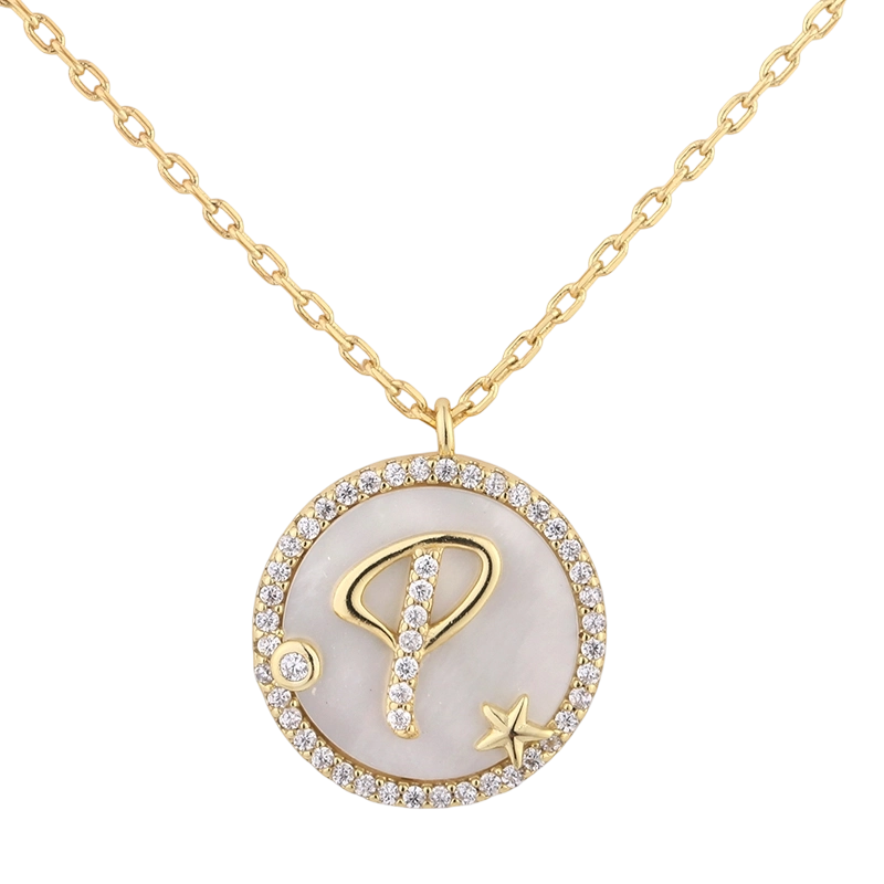 Срібне кольє MOP 925 проби